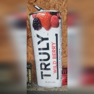 TRULY Wild Berry Metal Sign